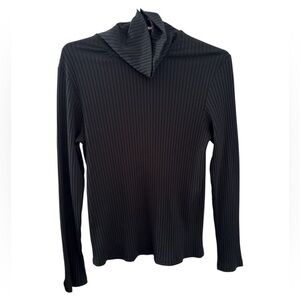 Vintage‎ 90’s Pretty Girl Y2K Black Ribbed Turtleneck Sweater Women’s Size XL